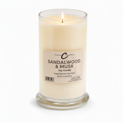 Sandalwood & Musk Soy Candle - 22 oz. Status Jar