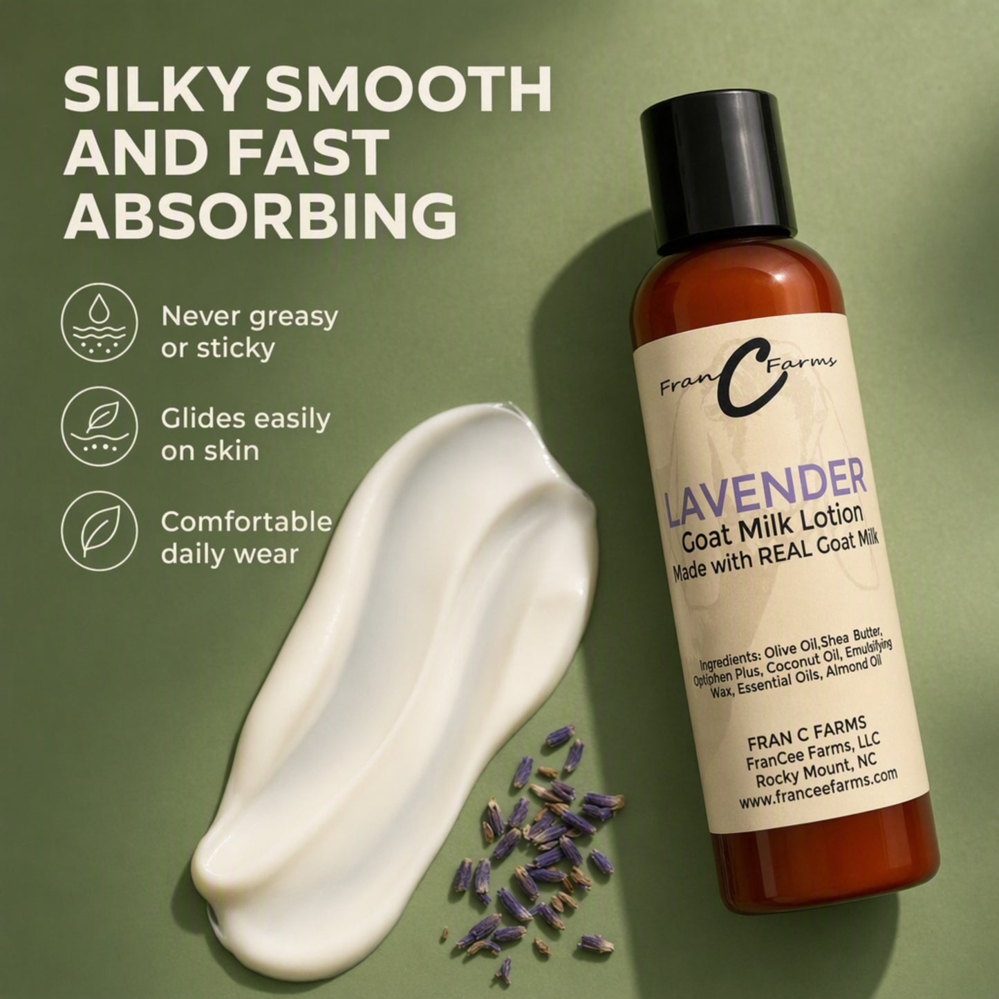 Lavender Goat Milk Lotion - Made with REAL Goat Milk