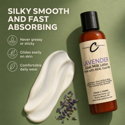 Lavender Goat Milk Lotion - Made with REAL Goat Milk
