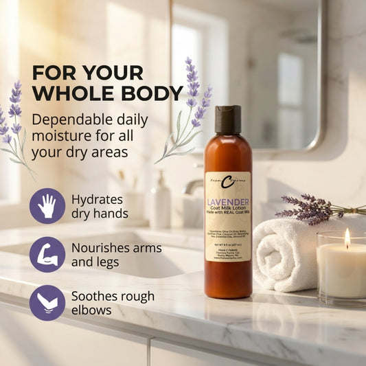 Lavender Goat Milk Lotion - Made with REAL Goat Milk