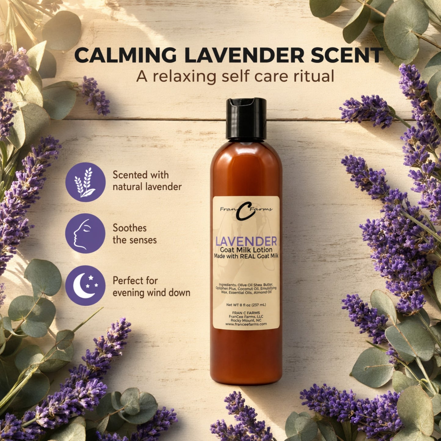 Lavender Goat Milk Lotion - Made with REAL Goat Milk