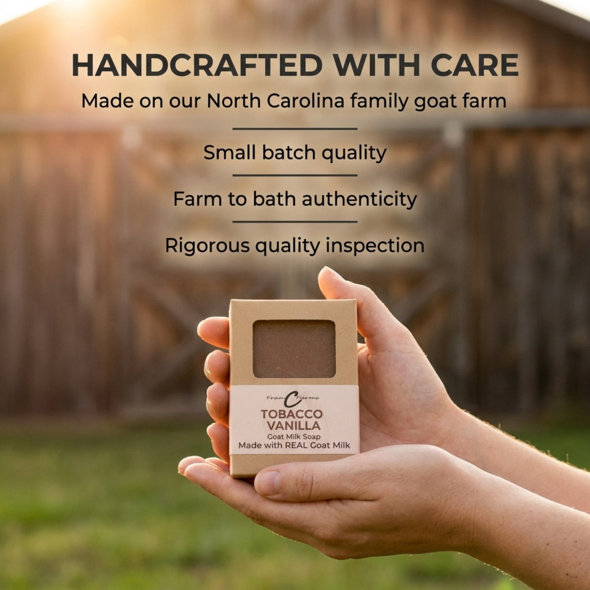Tobacco Vanilla Goat Milk Soap product image 6 from FRAN C FARMS