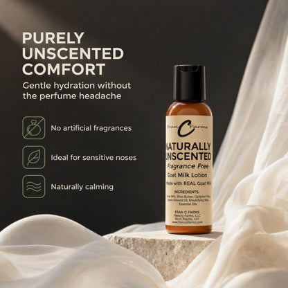 Naturally Unscented Goat Milk Lotion | FRAN C FARMS
