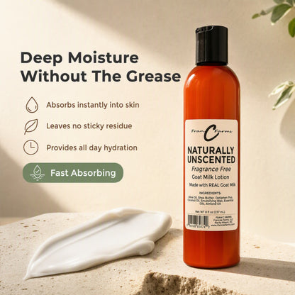 Naturally Unscented Goat Milk Lotion | FRAN C FARMS