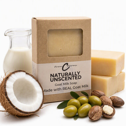 Naturally Unscented Goat Milk Soap – Made with REAL Goat Milk
