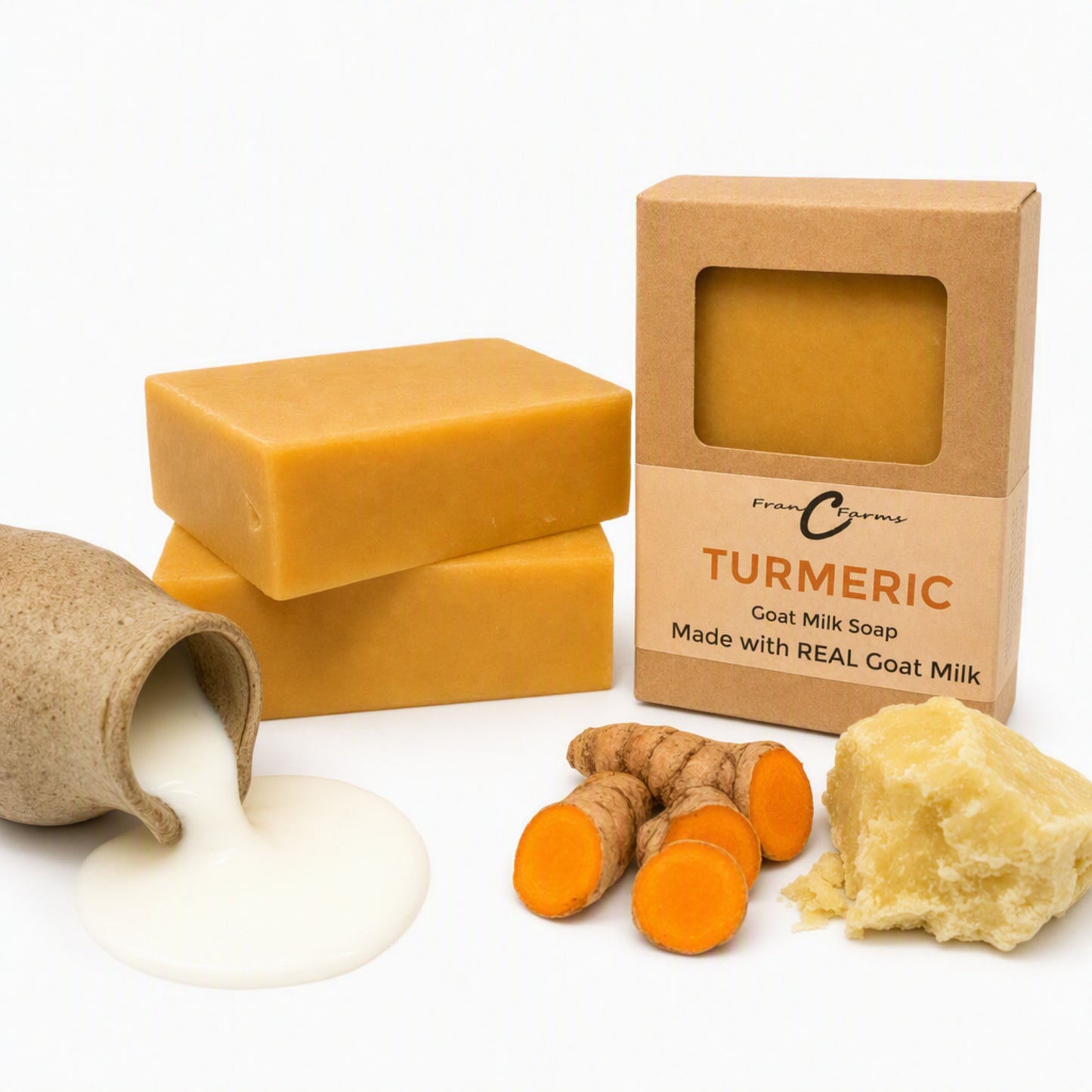 Turmeric Goat Milk Soap- Made With REAL Goat Milk
