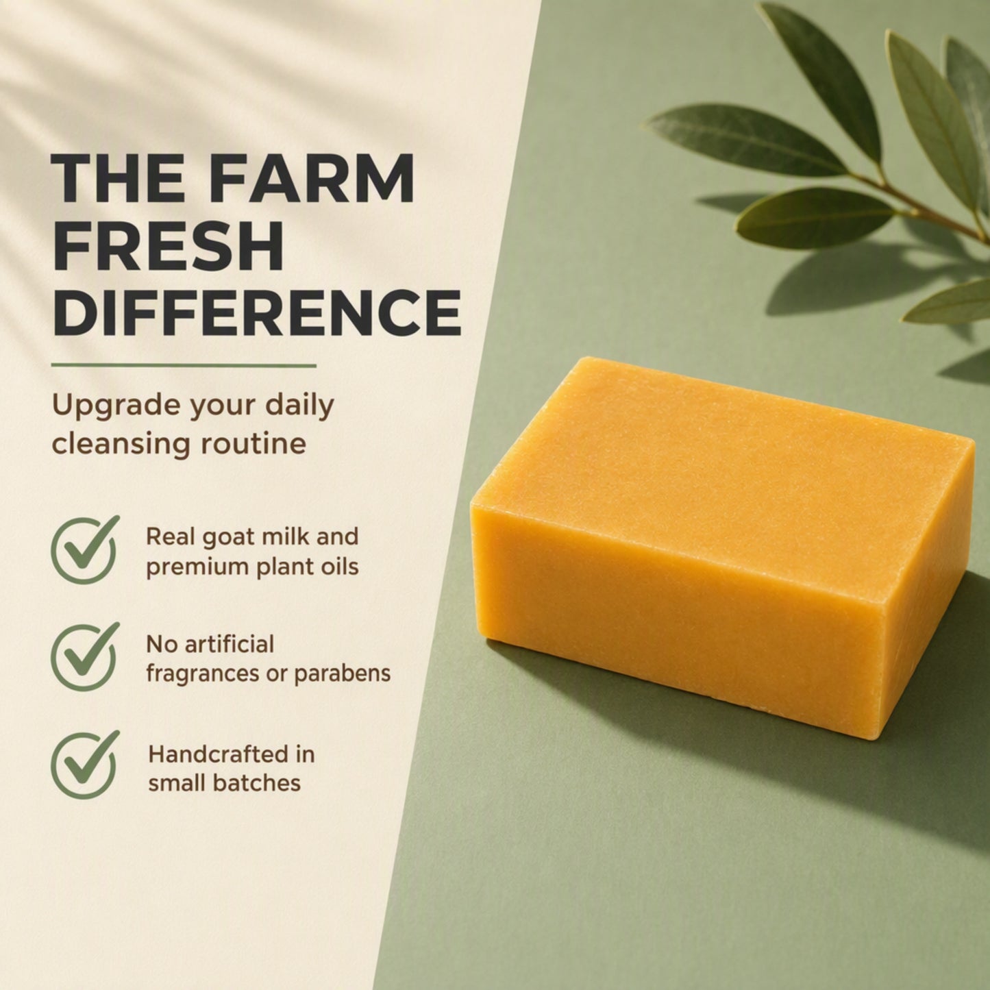 Turmeric Goat Milk Soap- Made With REAL Goat Milk