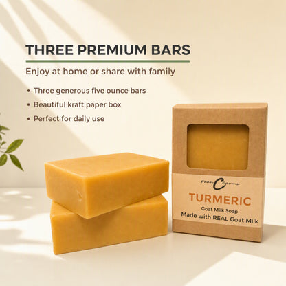 Turmeric Goat Milk Soap- Made With REAL Goat Milk