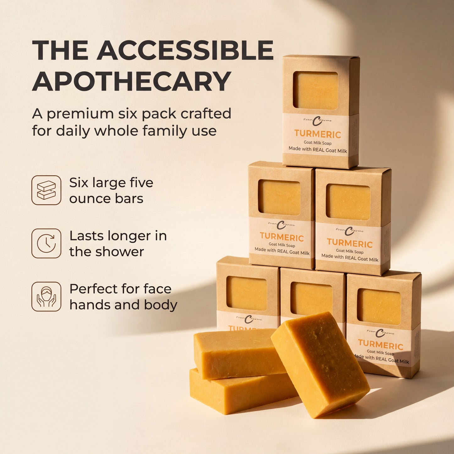 Turmeric Goat Milk Soap- Made With REAL Goat Milk