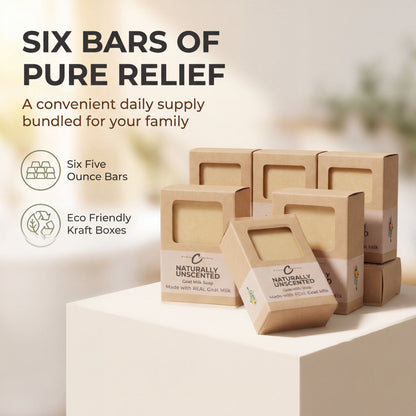 Naturally Unscented Goat Milk Soap – Made with REAL Goat Milk