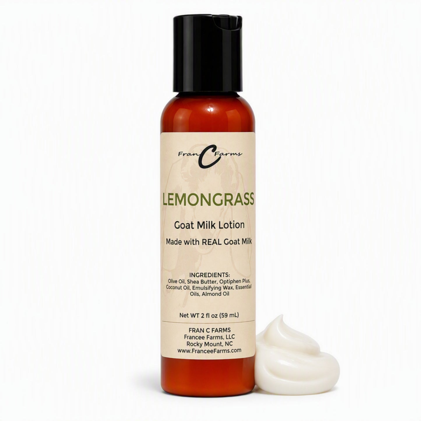 Lemongrass Goat Milk Lotion - Made With REAL Goat Milk