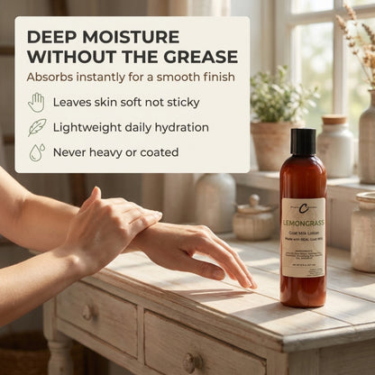 Lemongrass Goat Milk Lotion - Made With REAL Goat Milk