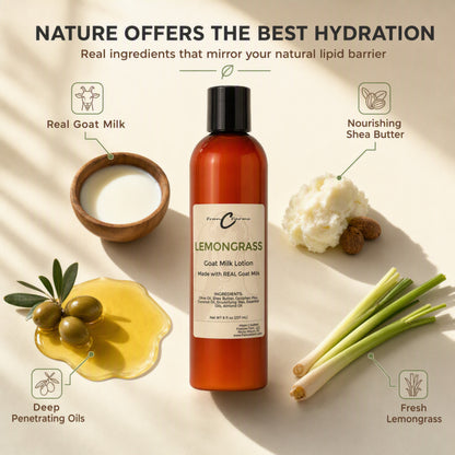 Lemongrass Goat Milk Lotion - Made With REAL Goat Milk