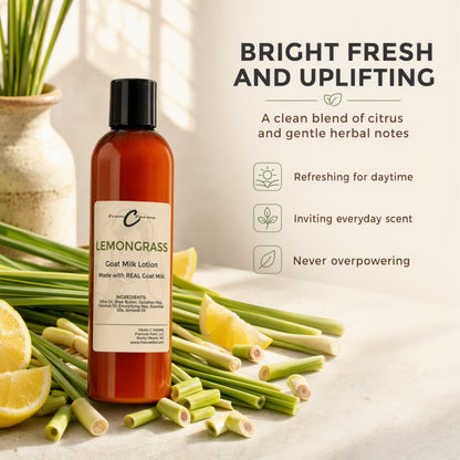 Lemongrass Goat Milk Lotion - Made With REAL Goat Milk