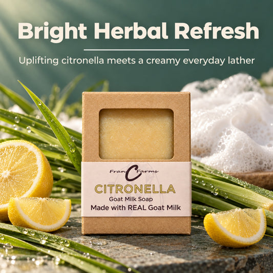 Citronella Goat Milk Soap - Made with REAL Goat Milk