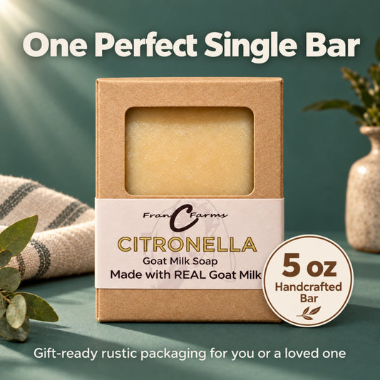 Citronella Goat Milk Soap - Made with REAL Goat Milk
