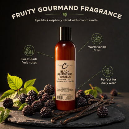 Black Raspberry Vanilla Goat Milk Lotion - Made With REAL Goat Milk