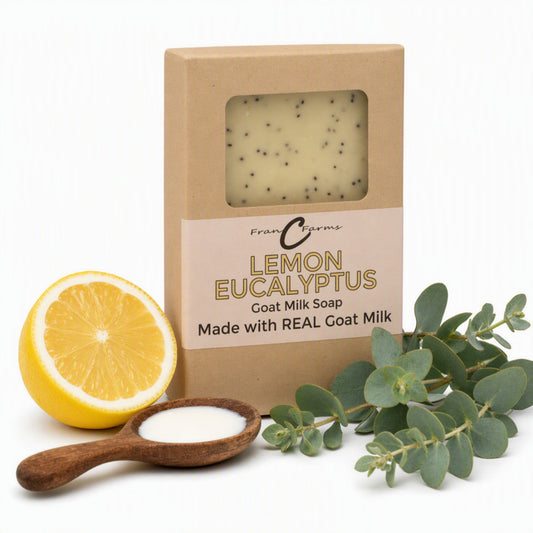 Lemon Eucalyptus Goat Milk Soap gallery image 4 from FRAN C FARMS
