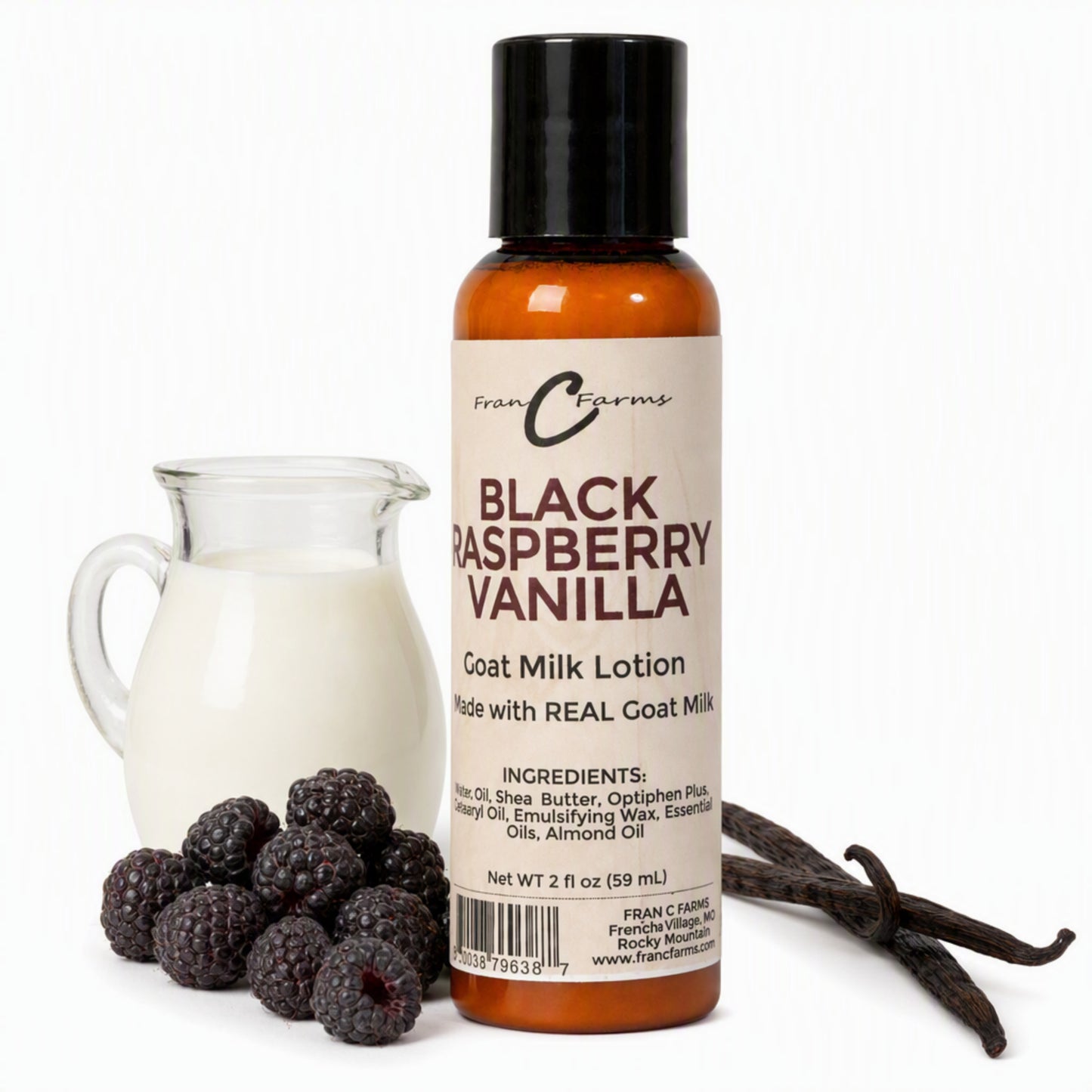 Black Raspberry Vanilla Goat Milk Lotion - Made With REAL Goat Milk