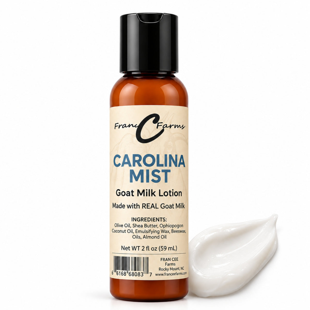 Carolina Mist Goat Milk Lotion - Made with REAL Goat Milk