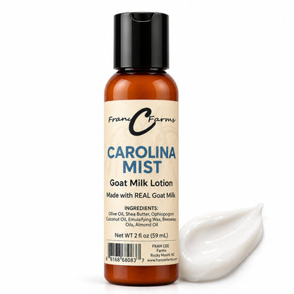 Carolina Mist Goat Milk Lotion - Made with REAL Goat Milk