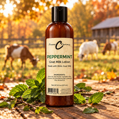 Peppermint Goat Milk Lotion - Made with REAL Goat Milk