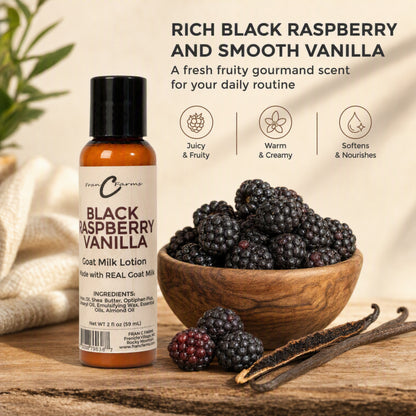Black Raspberry Vanilla Goat Milk Lotion - Made With REAL Goat Milk
