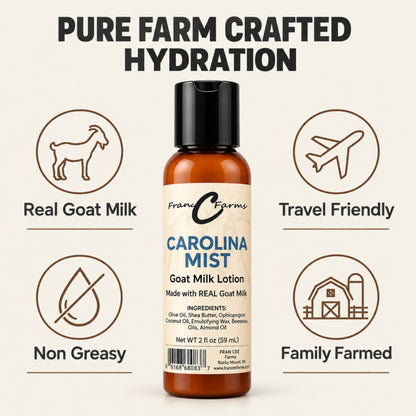 Carolina Mist Goat Milk Lotion - Made with REAL Goat Milk
