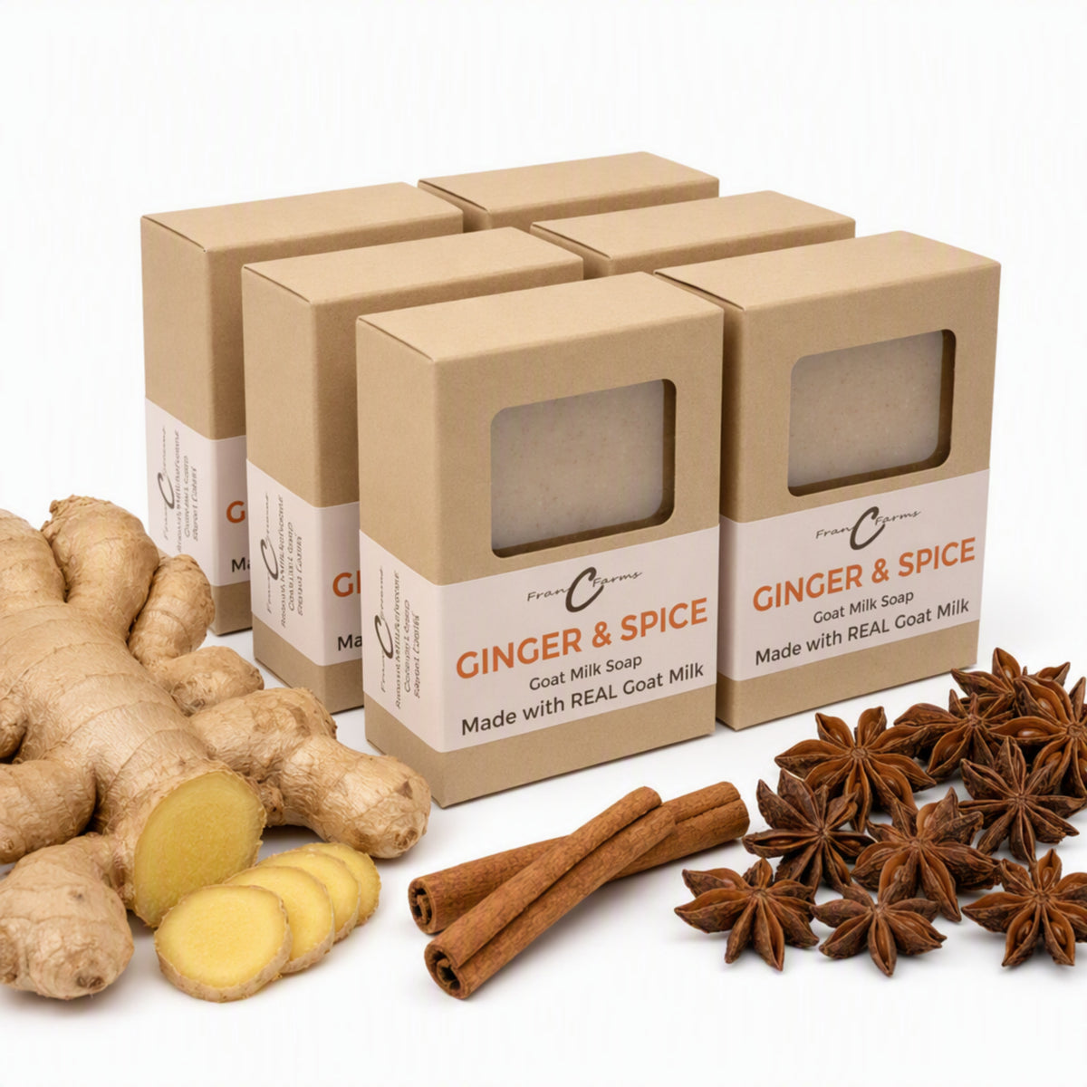 Ginger & Spice Goat Milk Soap gallery image 19 from FRAN C FARMS