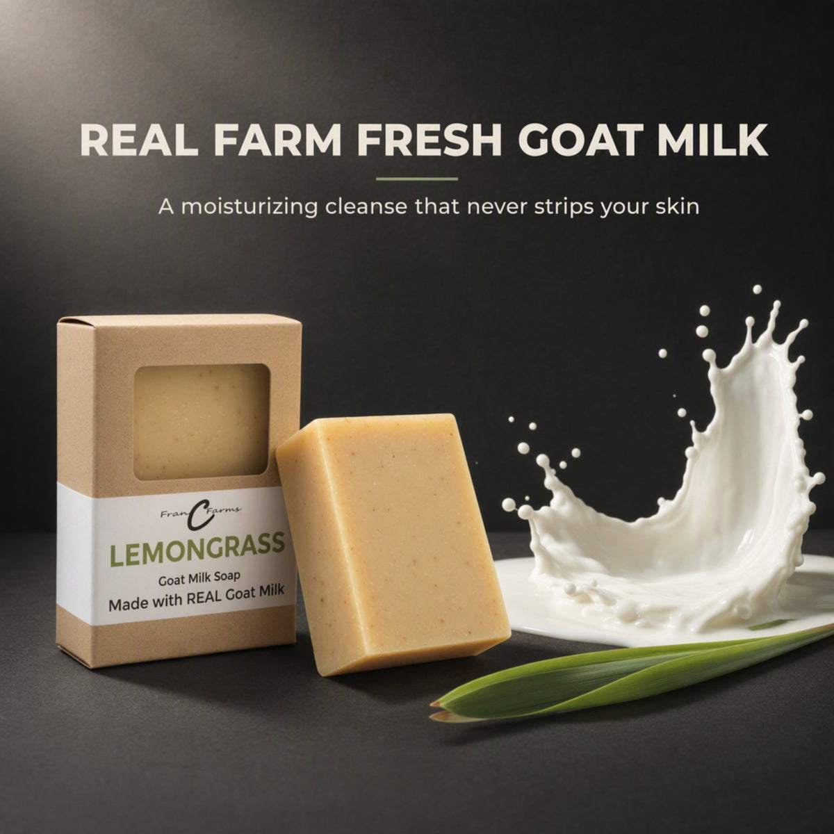 Lemongrass Goat Milk Soap - Made with REAL Goat Milk