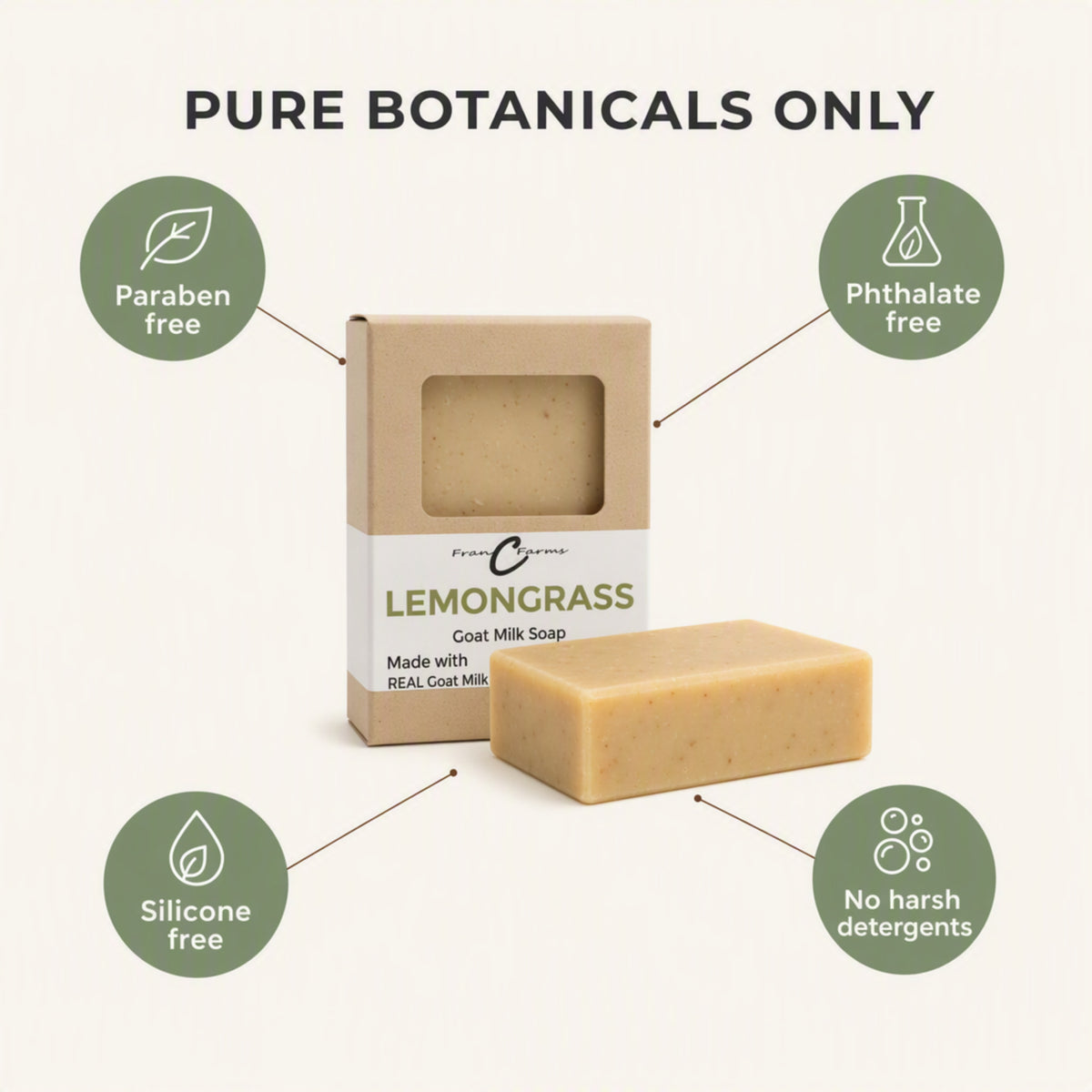 Lemongrass Goat Milk Soap - Made with REAL Goat Milk