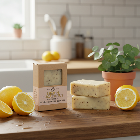 Lemon Eucalyptus Goat Milk Soap from FRAN C FARMS