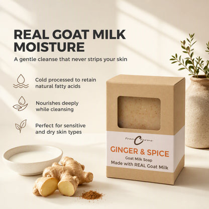 Ginger & Spice Goat Milk Soap gallery image 6 from FRAN C FARMS