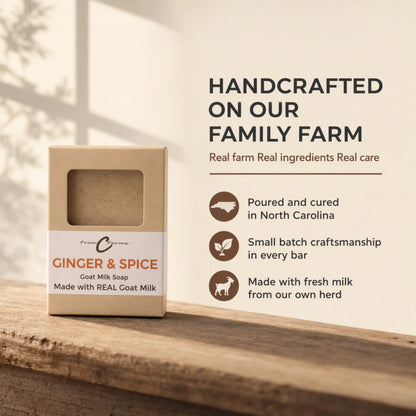 Ginger & Spice Goat Milk Soap gallery image 9 from FRAN C FARMS