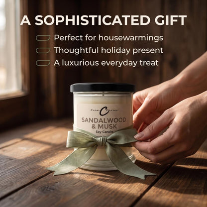 Sandalwood & Musk Soy Candle - 12 oz. Status Jar