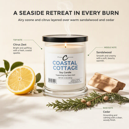Coastal Cottage Soy Candle - 12 oz. Status Jar