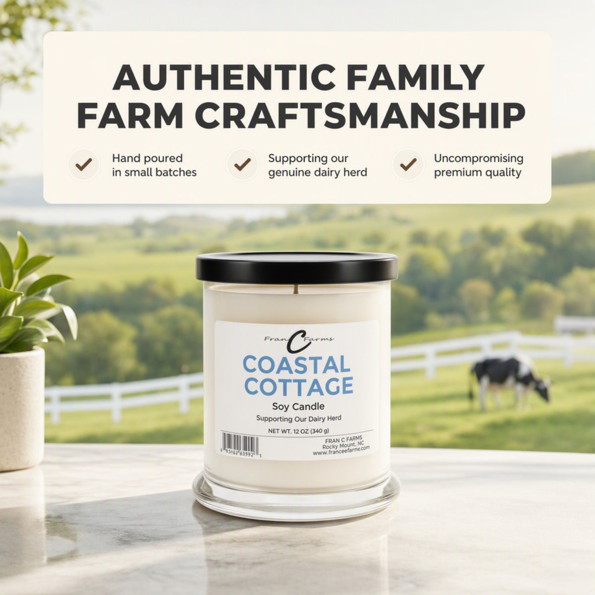 Coastal Cottage Soy Candle - 12 oz. Status Jar