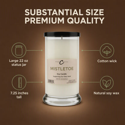 Mistletoe Soy Candle - 22 oz. Status Jar