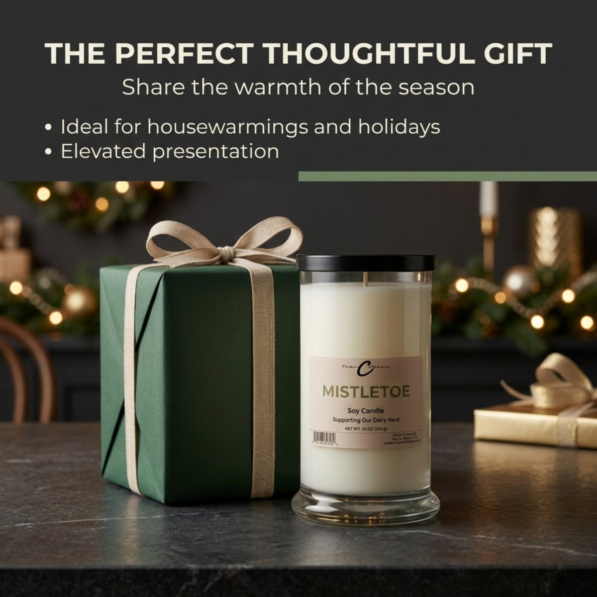 Mistletoe Soy Candle - 22 oz. Status Jar