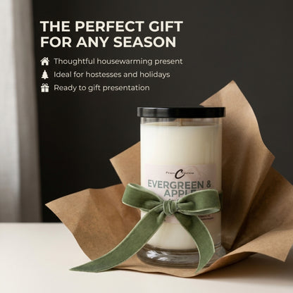 Evergreen & Apple Soy Candle - 22 oz. Status Jar