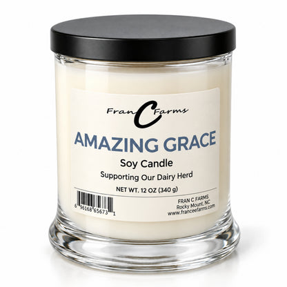 Amazing Grace Soy Candle - 12 oz. Status Jar