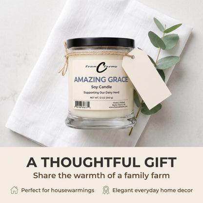 Amazing Grace Soy Candle - 12 oz. Status Jar