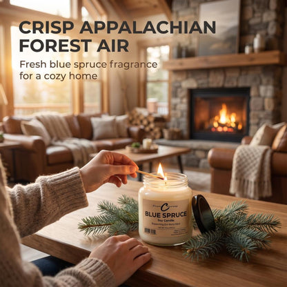 Blue Spruce Apothecary Candle