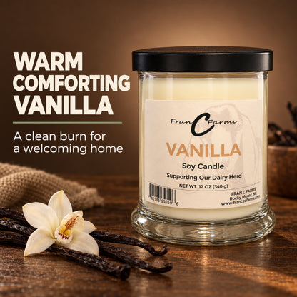 Vanilla Soy Candle - 12 oz. Status Jar