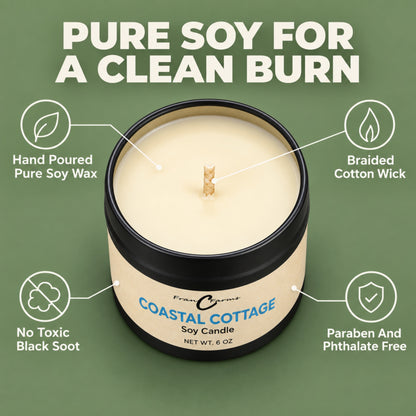 Coastal Cottage Soy Candle - 8 oz. Tin