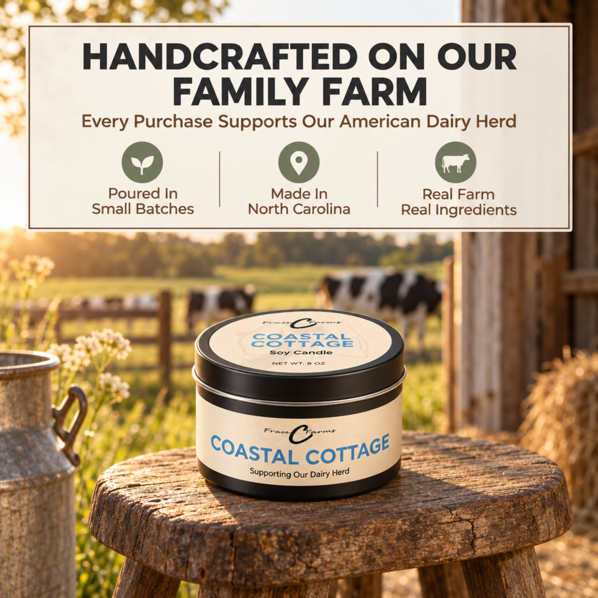 Coastal Cottage Soy Candle - 8 oz. Tin