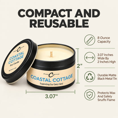 Coastal Cottage Soy Candle - 8 oz. Tin