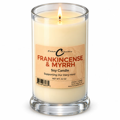 Frankinscense & Myrrh Soy Candle - 22 oz. Status Jar