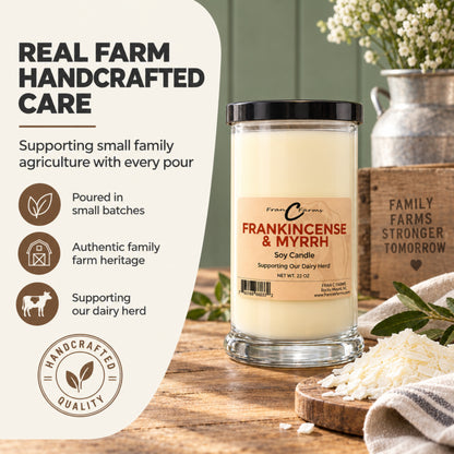 Frankinscense & Myrrh Soy Candle - 22 oz. Status Jar