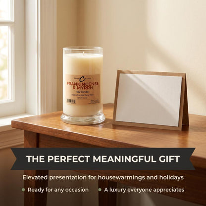 Frankinscense & Myrrh Soy Candle - 22 oz. Status Jar